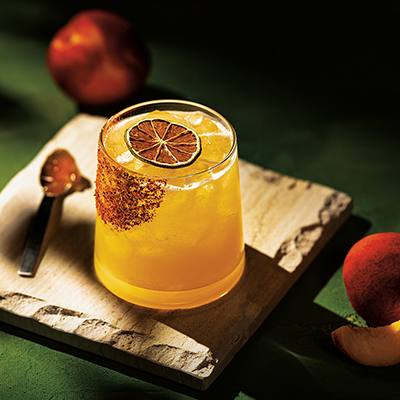 Peachy Fall Vodka Margarita